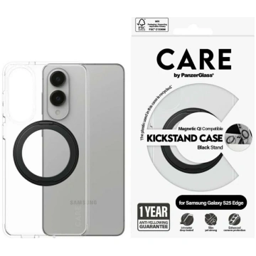 PanzerGlass CARE by Feature Black Kickstand AND QI