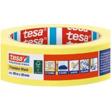 Tesa 4334 Precision Mask Krāsotāju lente iekšdarbi