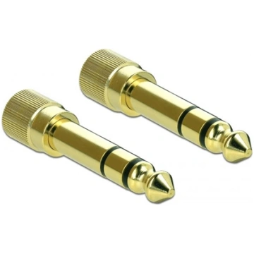 Delock Adapter 6.35 mm Stereo plug to 3.5 mm Stere