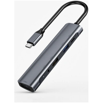 Piederumi, USB-C centrmezgla dokstacija — 5 in-1 a