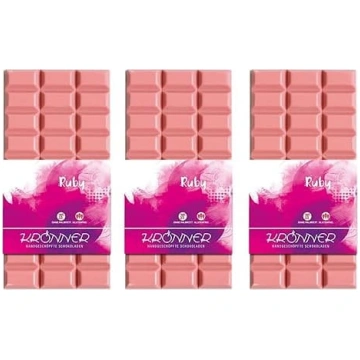 Krönner Ruby Chocolate - 3 x 100 g šokolādes baton