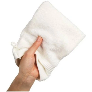 Bath glove Karlstad 14x20cm, white