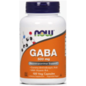 Gaba 500mg - 100 kapsulas Now Foods