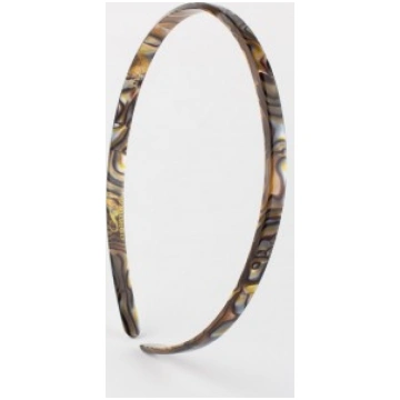 Thin rhodoid hairband ONYX MM 0.7 - HAND MADE