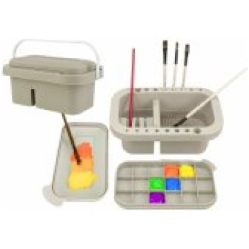 LEAN Toys Brush Washer Storage Container Organizer