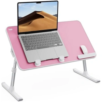 Table, SAIJI Bed Table, 5 Height Adjustable Laptop