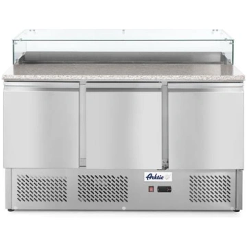 Trīs durvju picu galds 380L, Arktic, 230V/310W, 13