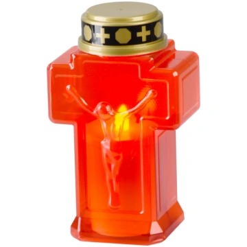 Svece MagicHome, krusts, LED, kapu, sarkana, 2xAA,