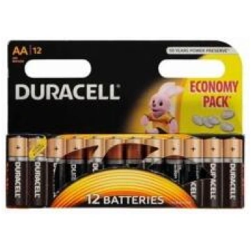 Duracell LR6 AA Batteries - 12 Pack (5000394203334