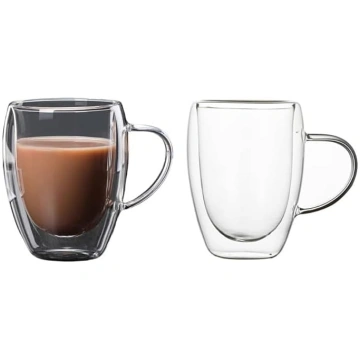 2 x 350 ml dubultās sienas latte macchiato glāzes;