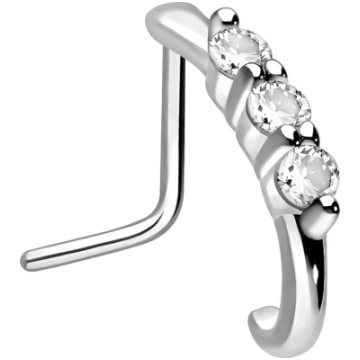 Piercingline® Sieviešu deguna uzgaļi ar trīs lieli