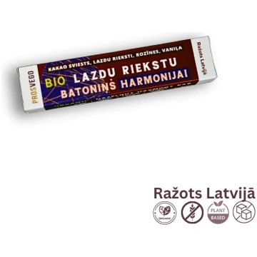 BIO lazdu riekstu batoniņš HARMONIJAI Zelta Lazda