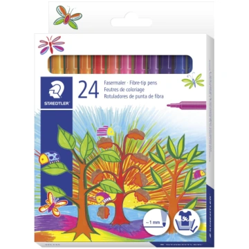 Flomasteri STAEDTLER Noris Club, 24 krāsas - 200-1