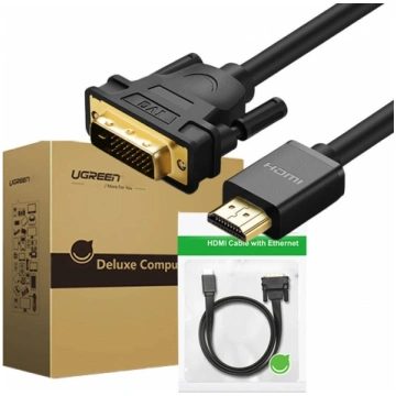 Cable HDMI to DVI UGREEN 11150, 1,5m (black) 11150