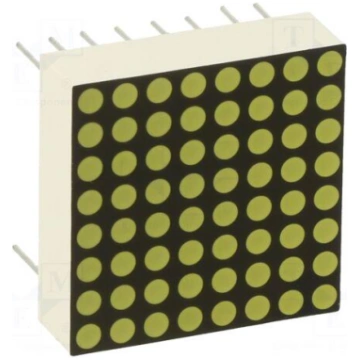 Display: LED | matrix | 8x8 | white | 100mcd | 20x