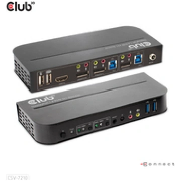 Club3D KVM Switch 4K60Hz 2x DP HDMI oder DP/2xUSB/