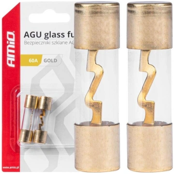 Drošinātāji stikla korpusā Car AGU glass fuses 60A