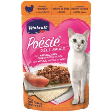 Mitrā kaķu barība Vitakraft Poésie Delice, tītara 