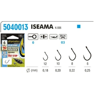 Āķi ar siksnu KAMATSU Iseama Method Feeder Silikon