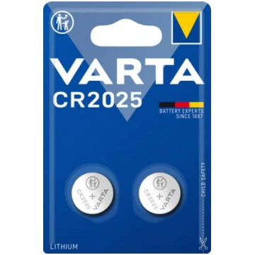 Litija baterija CR2025 3V VARTA 2gab
