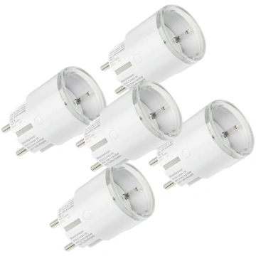 Set of 5 Shelly Plug S MTR Gen3 12A smart outlets 