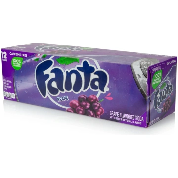 Fanta Grape USA Soft Drink 355 ml, 12-PACK 6430057
