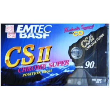 BASF/EMTEC audio kasete CS II, Chrome Super II, MC