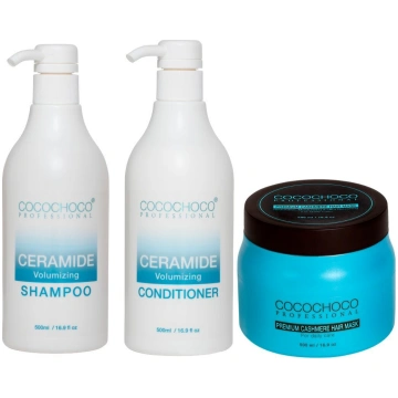 COCOCHOCO Ceramide šampūns matu apjomam 500ml + CO
