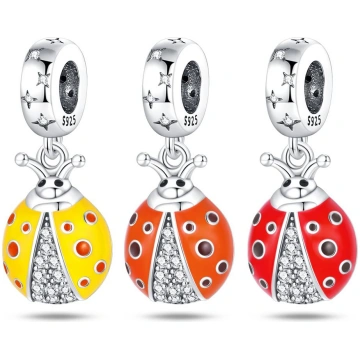 Color Changing Ladybug Charms Copper Original Bead