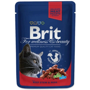 BRIT PREMIUM CHUNKS BEEF STEW konservi kaķiem Liel