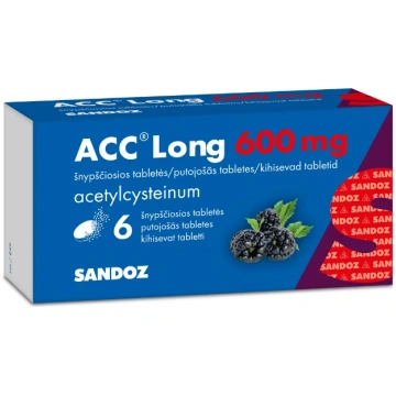 ACC Long 600, 6 putojošās tabletes