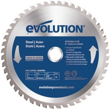 Evolution Tct ripzāģis tēraudam 230mm, 48 zobi