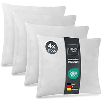 Lileno Home Set of 4 Cushion Filling, 40°C Washabl