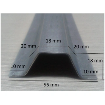 Cinkota tērauda Omega profils 1mm, 2m