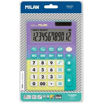 12. pozīcijas kalkulators Milan Sunset, violeti za
