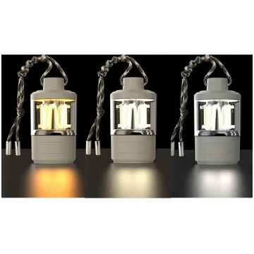 Kempingam LED gaismas ar USB uzlādes un powerbank 