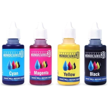 Monocure3D 3DP CMYK pigmentu komplekts krāsām DLP/