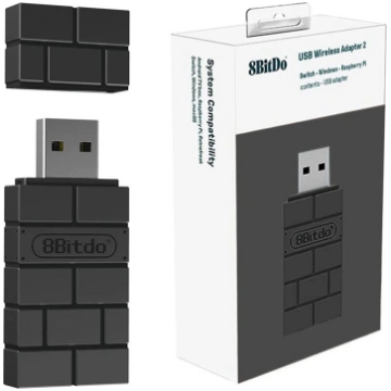 8BitDo USB Wireles Bluetooth Adapteris 2 (Windows,