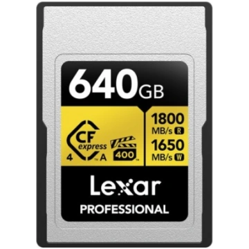 LEXAR atmiņas karte 640GB Professional GOLD CFexpr