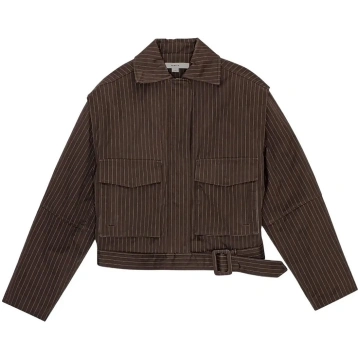 REMAIN Birger Christensen - Striped Bomber Jacket 