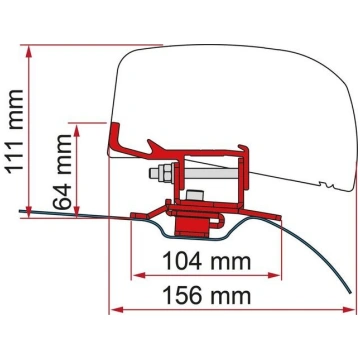 Fiamma adapter F40 PSA from 2014 Camper