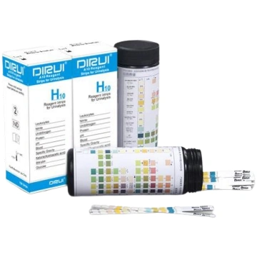 Dirui Urīna teststrēmeles, H10 parametri, 100 gb