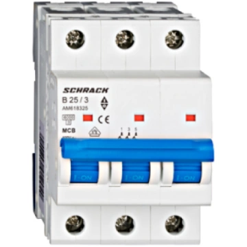 Miniature Circuit Breaker (MCB) AMPARO 6kA, B 25A,