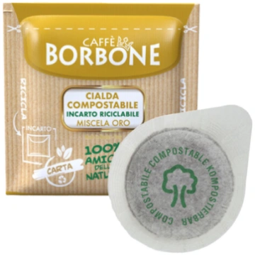Caffè Borbone 50 cialde ESE44 con filtro in carta 