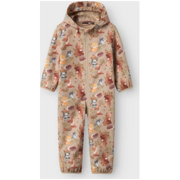 NAME IT Softshell kombinezonas KŪDIKIAMS "Woodland