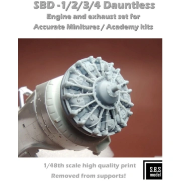 Douglas SBD-1/2/3/4 Dauntless - Engine & Exhaust S