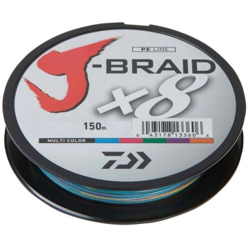Daiwa J-Braid X8 0.10mm 150m multi color