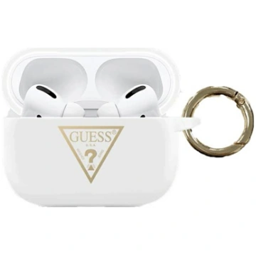 Guess GUACAPLSTLWH AirPods Pro cover Silicone Tria