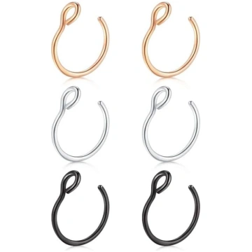 JForYou 20G 8 mm 6-10 viltotu deguna pīrsingu komp