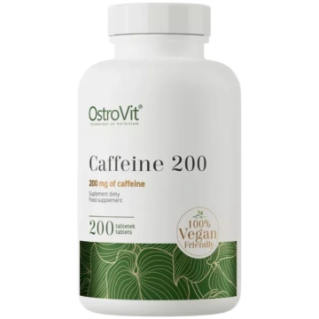 OSTROVIT Caffeine 200mg tabletes, 200 gab
